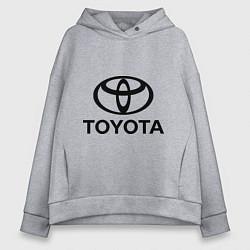 Толстовка оверсайз женская Toyota Logo, цвет: меланж