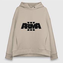 Толстовка оверсайз женская Arma 3, цвет: миндальный