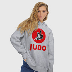 Толстовка оверсайз женская Judo, цвет: меланж — фото 2