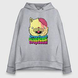 Толстовка оверсайз женская Dropdead Kitty, цвет: меланж