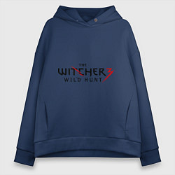 Толстовка оверсайз женская The Witcher 3, цвет: тёмно-синий
