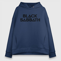 Толстовка оверсайз женская Black Sabbath, цвет: тёмно-синий