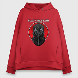 Толстовка оверсайз женская Black Sabbath: Toxic, цвет: красный