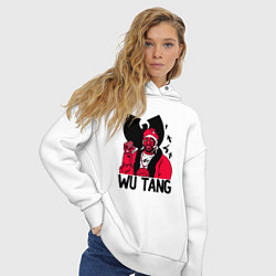 Толстовка оверсайз женская Wu-Tang Clan: Street style, цвет: белый — фото 2