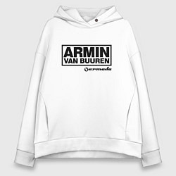 Толстовка оверсайз женская Armin van Buuren, цвет: белый