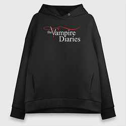 Толстовка оверсайз женская The Vampire Diaries, цвет: черный