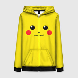 Женская толстовка на молнии Happy Pikachu