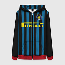 Толстовка на молнии женская Inter FC: Pirelli, цвет: 3D-красный