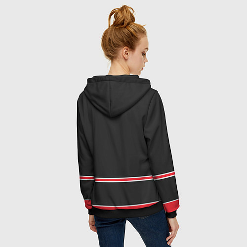 Женская толстовка на молнии New Jersey Devils / 3D-Черный – фото 4