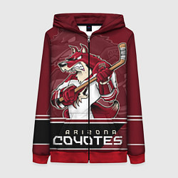 Женская толстовка на молнии Arizona Coyotes