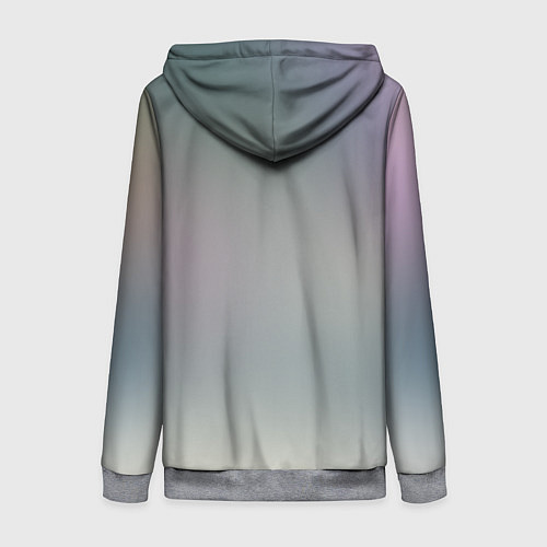 Женская толстовка на молнии Хипстер / 3D-Меланж – фото 2