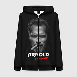 Толстовка на молнии женская Arnold forever, цвет: 3D-черный