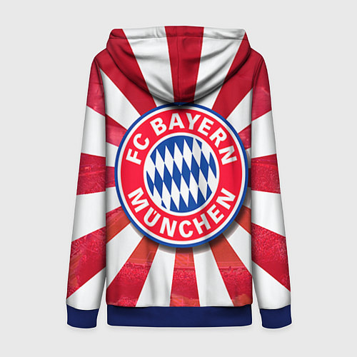 Женская толстовка на молнии FC Bayern / 3D-Синий – фото 2