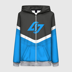 Толстовка на молнии женская CLG Uniform, цвет: 3D-меланж