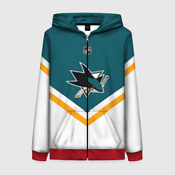 Женская толстовка на молнии NHL: San Jose Sharks