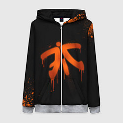 Женская толстовка на молнии Fnatic: Black collection