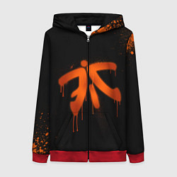 Женская толстовка на молнии Fnatic: Black collection