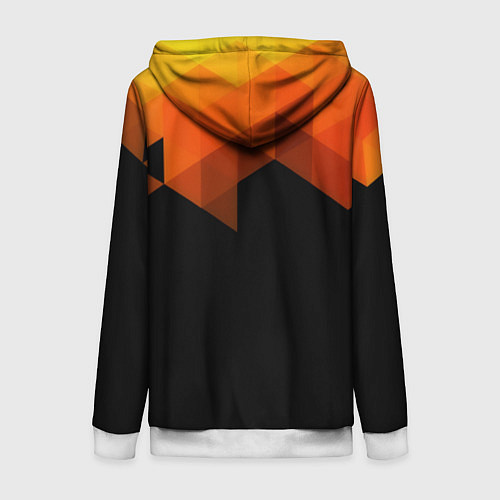 Женская толстовка на молнии Trianse / 3D-Белый – фото 2