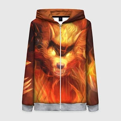 Толстовка на молнии женская Fire Wolf, цвет: 3D-меланж