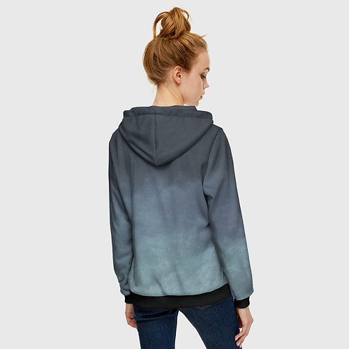 Женская толстовка на молнии Танк / 3D-Черный – фото 4