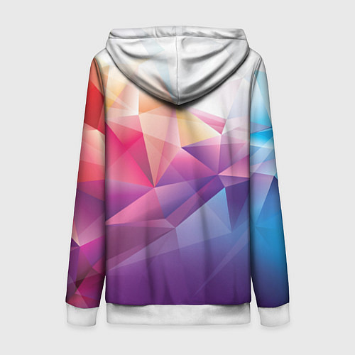 Женская толстовка на молнии Абстракция / 3D-Белый – фото 2