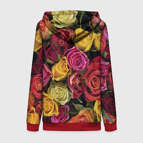 Женская толстовка на молнии Любимый учитель / 3D-Красный – фото 2