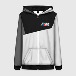 Толстовка на молнии женская BMW SportWear, цвет: 3D-черный