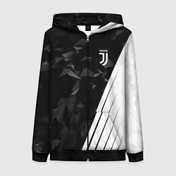 Толстовка на молнии женская FC Juventus: Abstract, цвет: 3D-черный