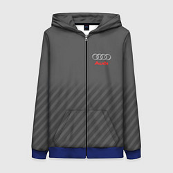 Женская толстовка на молнии Audi: Grey Sport Line