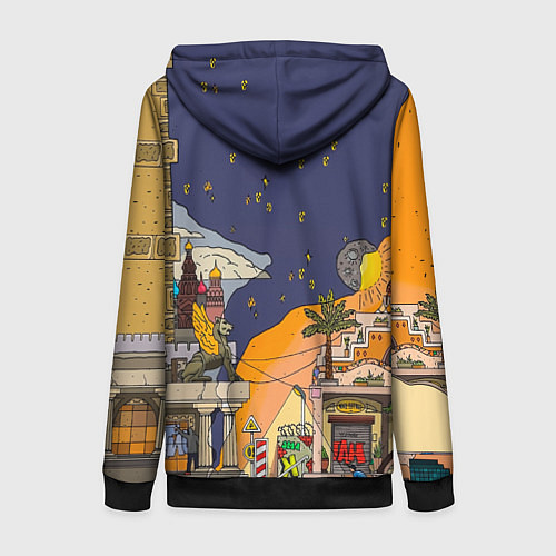 Женская толстовка на молнии Lost Tapes / 3D-Черный – фото 2