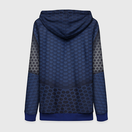 Женская толстовка на молнии Opel: Sport Motors / 3D-Синий – фото 2