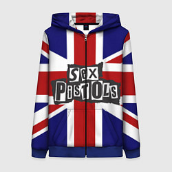 Женская толстовка на молнии Sex Pistols UK