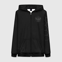 Толстовка на молнии женская Russia Legend 2024, цвет: 3D-черный