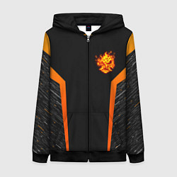 Толстовка на молнии женская Cyberpunk 2077: Samurai Style, цвет: 3D-черный