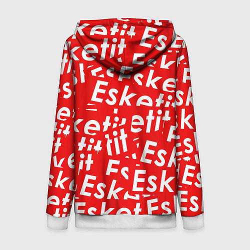 Женская толстовка на молнии Esketit Pattern / 3D-Белый – фото 2