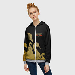 Толстовка на молнии женская GUSSI: Gold Edition, цвет: 3D-меланж — фото 2