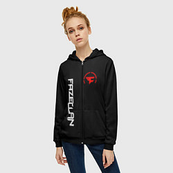 Толстовка на молнии женская FaZe Clan: E-Sports, цвет: 3D-черный — фото 2