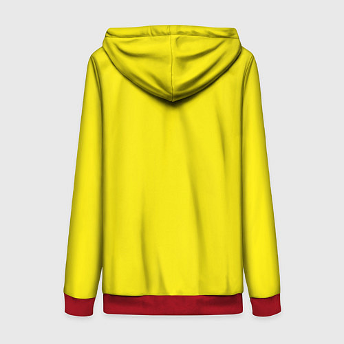 Женская толстовка на молнии Brazzers: Yellow Banana / 3D-Красный – фото 2