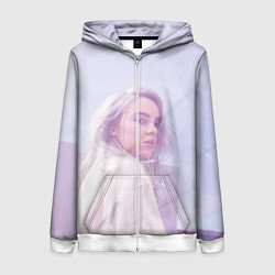 Толстовка на молнии женская Billie Eilish: Light Pink, цвет: 3D-белый