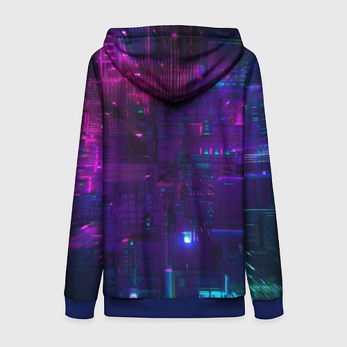 Женская толстовка на молнии FORTNITE SEASON 9 / 3D-Синий – фото 2