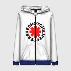 Толстовка на молнии женская RED HOT CHILI PEPPERS, цвет: 3D-синий
