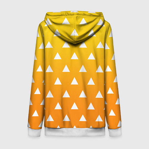 Женская толстовка на молнии ZENITSU ЗЕНИТСУ КИМОНО / 3D-Белый – фото 2