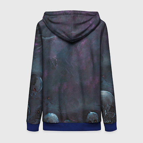 Женская толстовка на молнии Overlord / 3D-Синий – фото 2