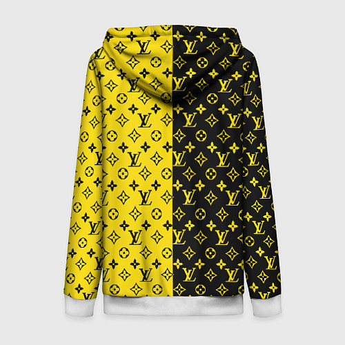 Женская толстовка на молнии BILLIE EILISH x LV Yellow / 3D-Белый – фото 2