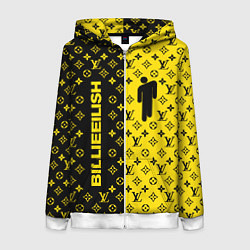 Толстовка на молнии женская BILLIE EILISH x LV Yellow, цвет: 3D-белый