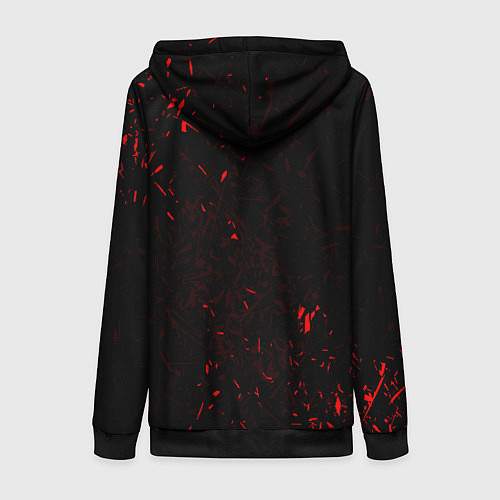 Женская толстовка на молнии ГРАЖДАНСКАЯ ОБОРОНА / 3D-Черный – фото 2