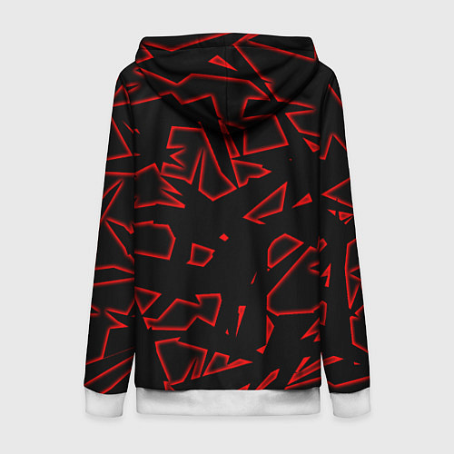 Женская толстовка на молнии Алиса / 3D-Белый – фото 2