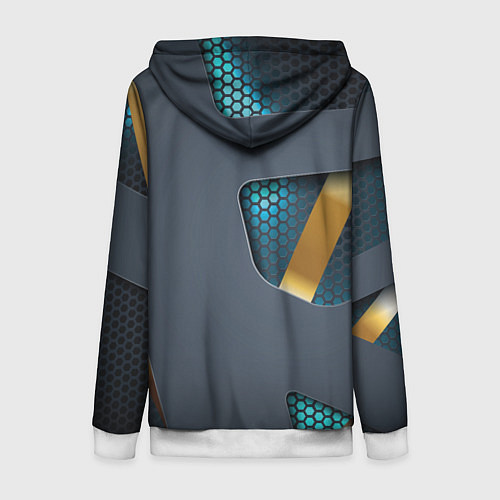 Женская толстовка на молнии Mass Effect N7 / 3D-Белый – фото 2