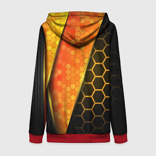 Женская толстовка на молнии Mass Effect N7 / 3D-Красный – фото 2