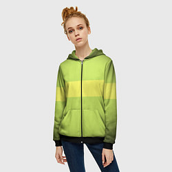 Толстовка на молнии женская ЧАРА CHARA, цвет: 3D-черный — фото 2